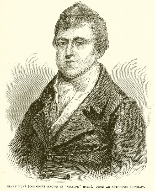Henry Hunt (běžně známý jako Orator Hunt) od English School