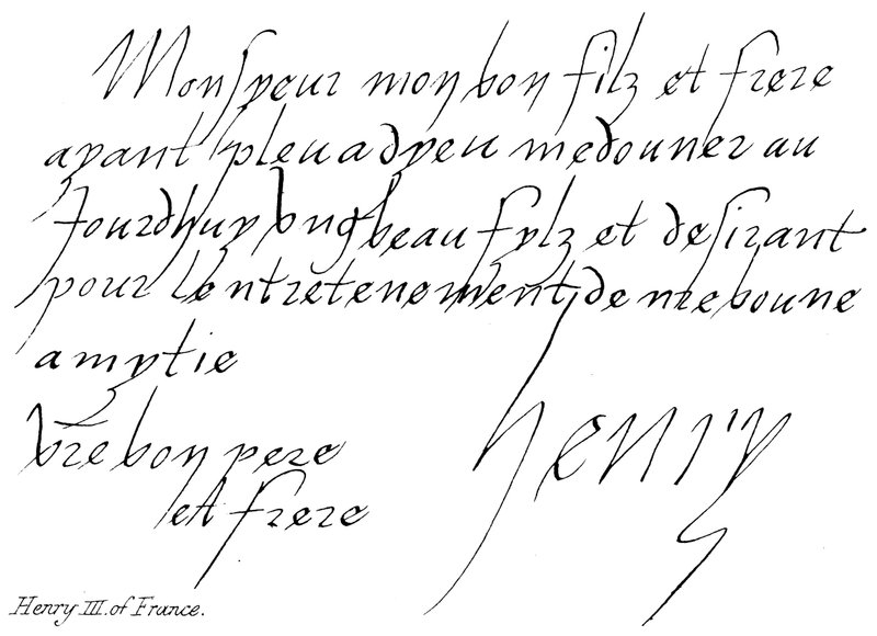 Francouzský Jindřich III od English School