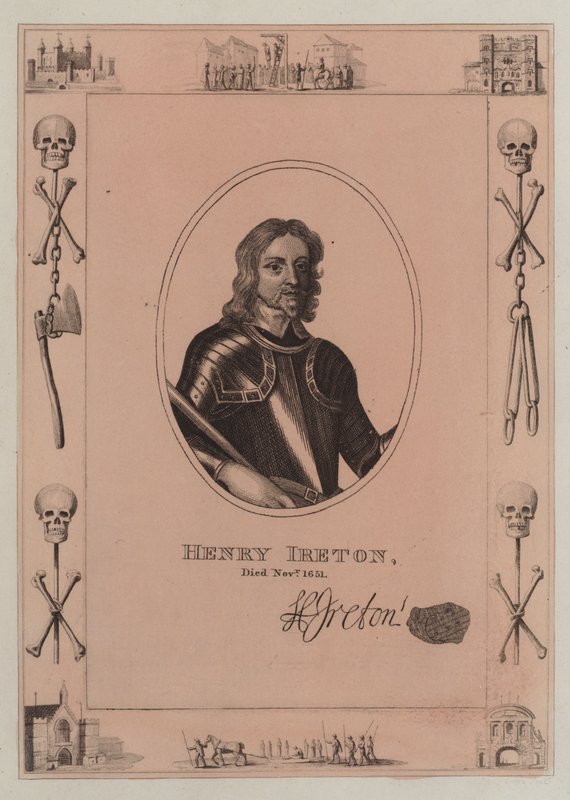 Henry Ireton, zemřel v listopadu 1651 od English School