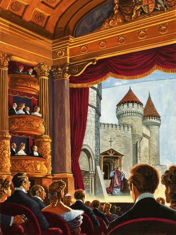 Henry Irving jako Thomas a Becket od English School