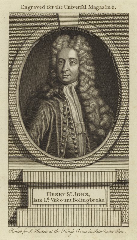 Henry St John, zesnulý lord vikomt Bolingbroke od English School