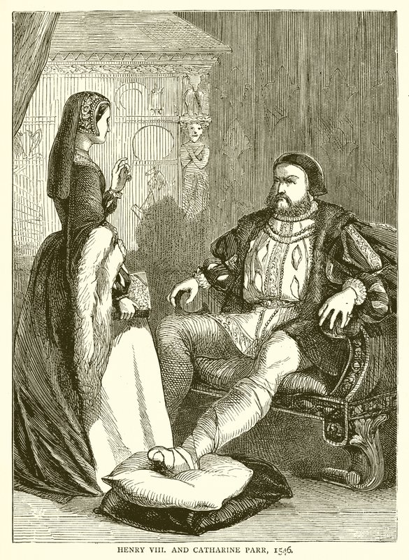 Jindřich VIII a Catharine Parr, 1546 od English School