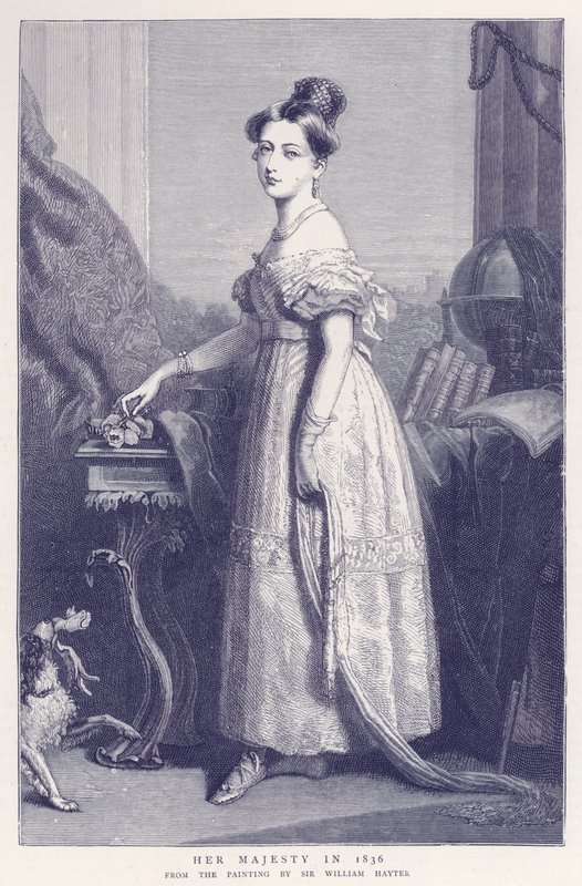 Její Veličenstvo v roce 1836 od English School
