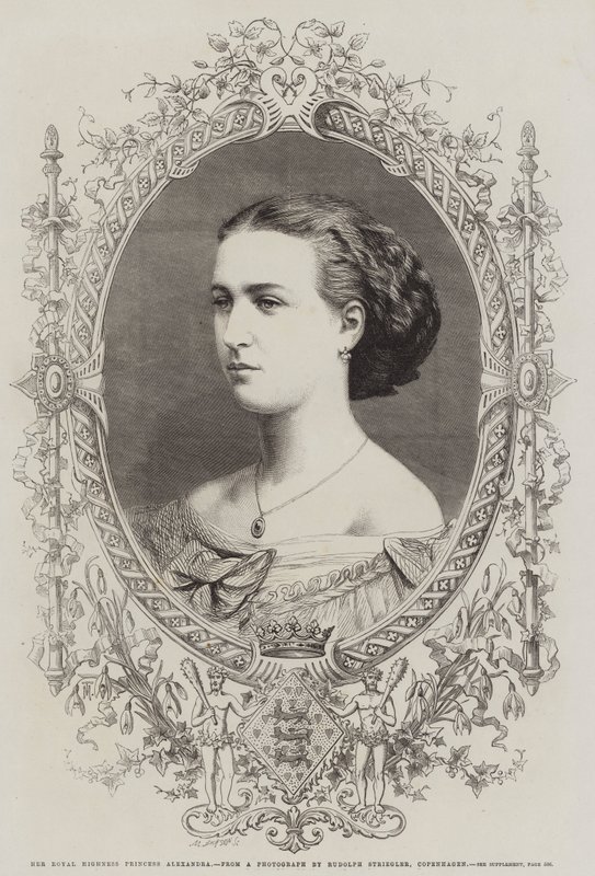Její královská výsost princezna Alexandra (rytina) od English School