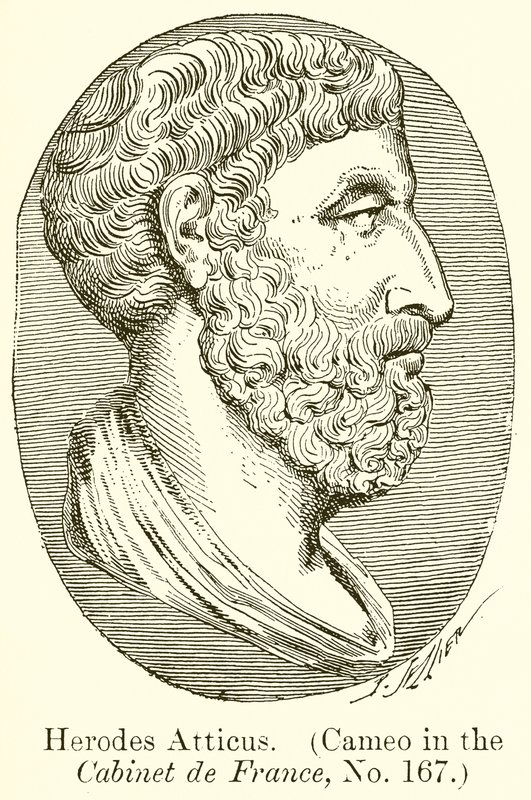 Herodes Atticus. (Cameo in the Cabinet de France, č. 167) od English School