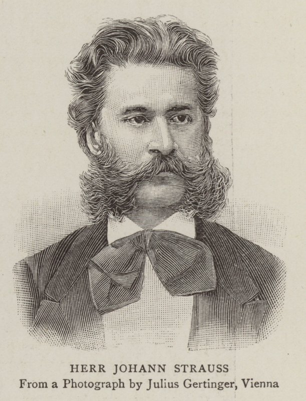 Herr Johann Strauss (rytina) od English School