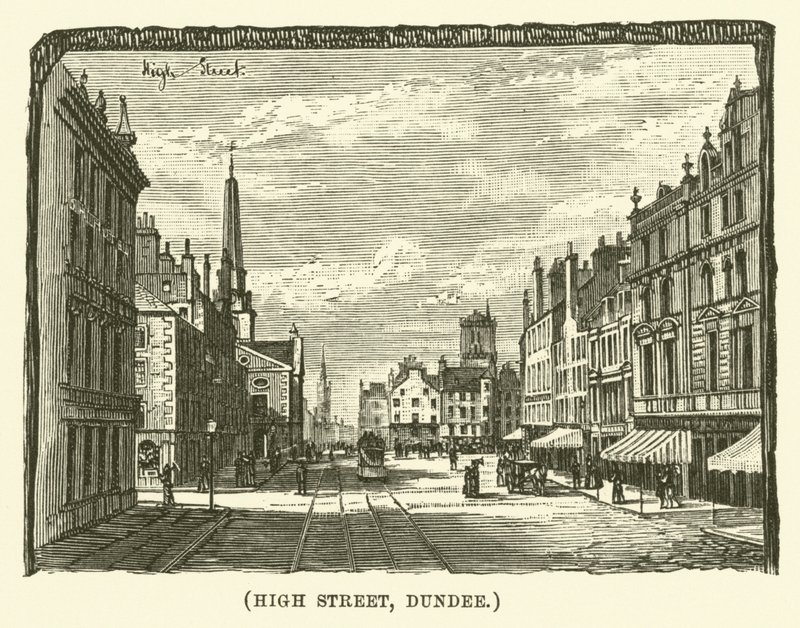 High Street, Dundee (rytina) od English School