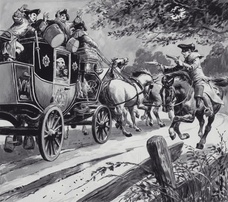 Highwayman (kvaš na papíře) od English School