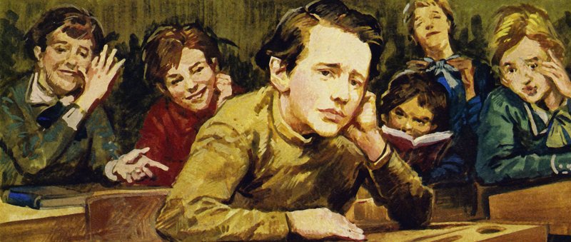Jeho spolužáci dělali Čajkovskému ze života utrpení a smáli se jeho prostému, podomácku tkanému oblečení od English School