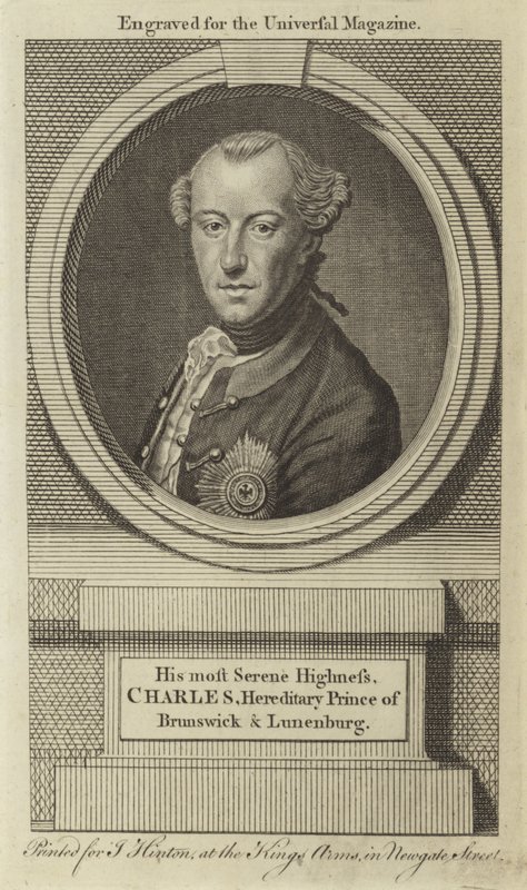 Jeho nejklidnější Výsost, Charles, dědičný princ z Brunswicku a Lunenburgu od English School