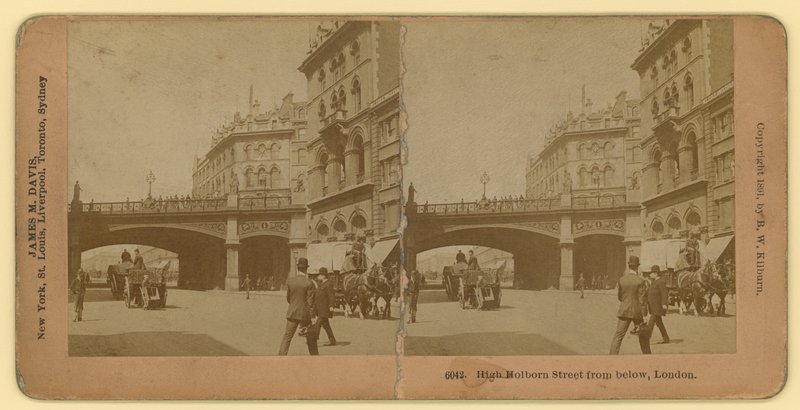 Holborn viadukt; fotografie od English School
