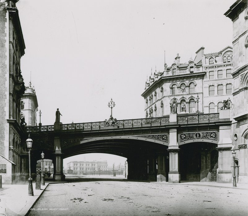 Holborn viadukt; fotografie od English School
