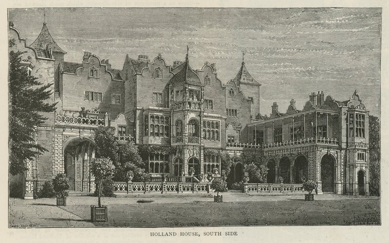 Holland House, jižní strana od English School