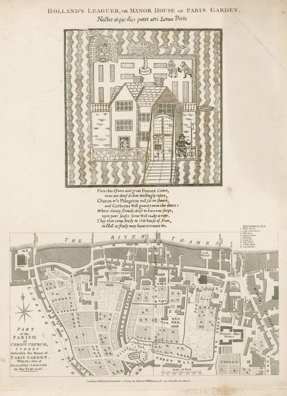 Hollands Leaguer nebo Manor House of Paris Garden, Christ Church, Surrey od English School