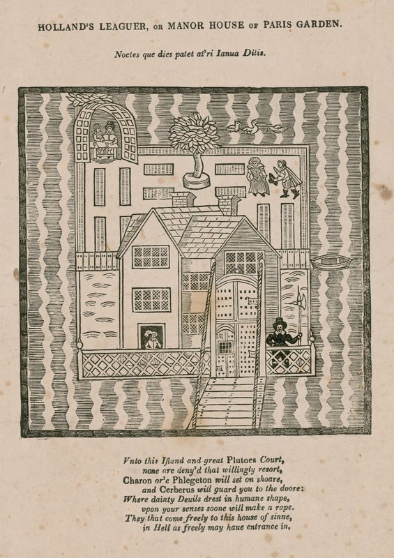 Hollands Leaguer nebo Manor House of Paris Garden, Londýn od English School
