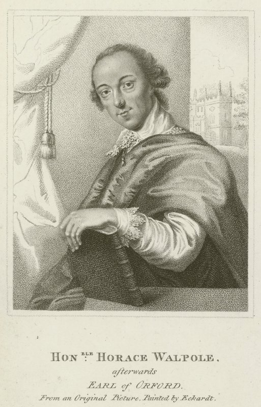 Ctihodný Horace Walpole, poté hrabě z Orfordu (rytina) od English School