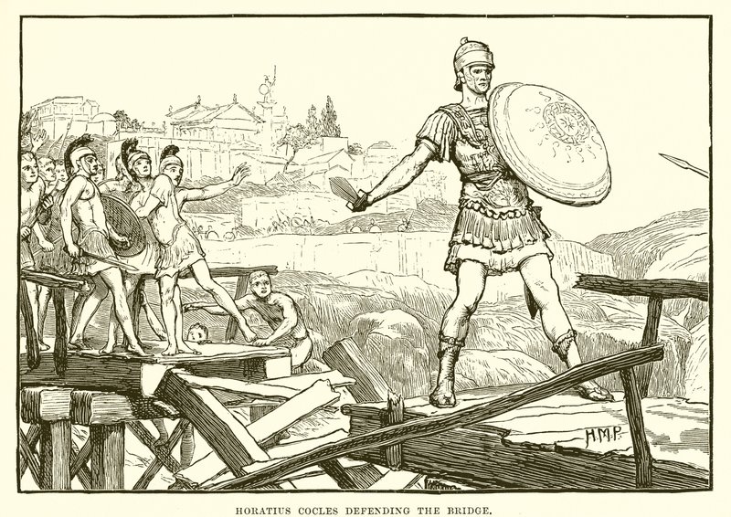Horatius Cocles bránící most od English School