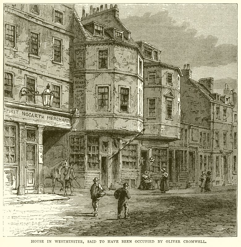 Dům ve Westminsteru, o kterém se říká, že ho obýval Oliver Cromwell od English School