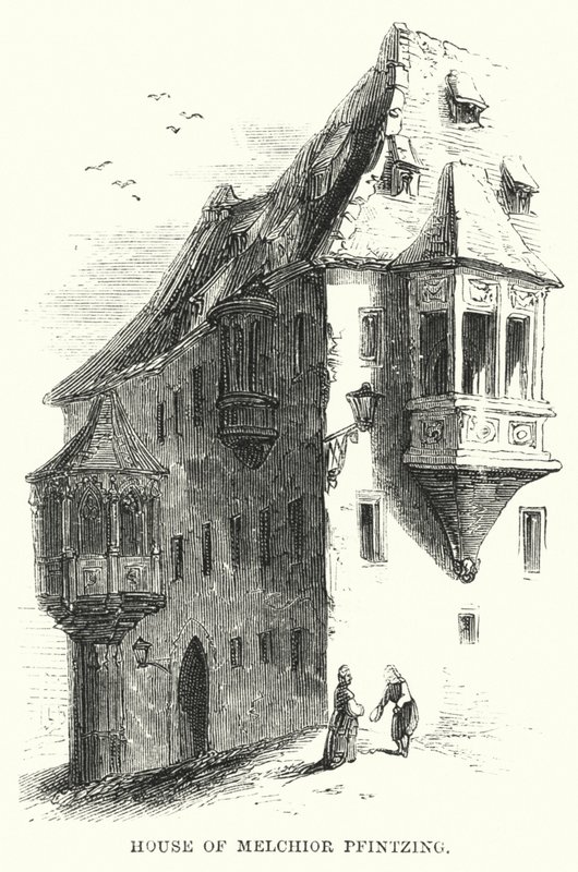 Dům Melchiora Pfintzinga (rytina) od English School