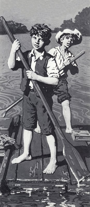 Huckleberry Finn a Tom Sawyer od English School