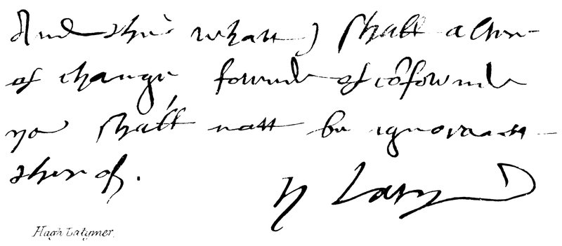 Hugh Latymer od English School