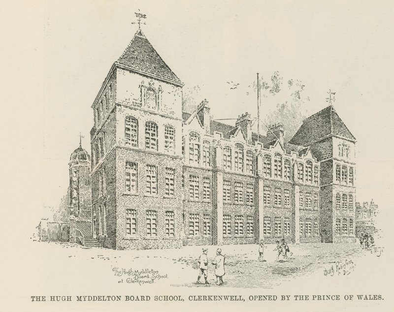 Hugh Myddelton Board School od English School