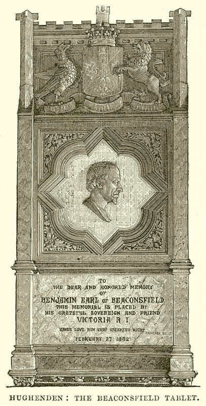 Hughenden: The Beaconsfield Tablet od English School