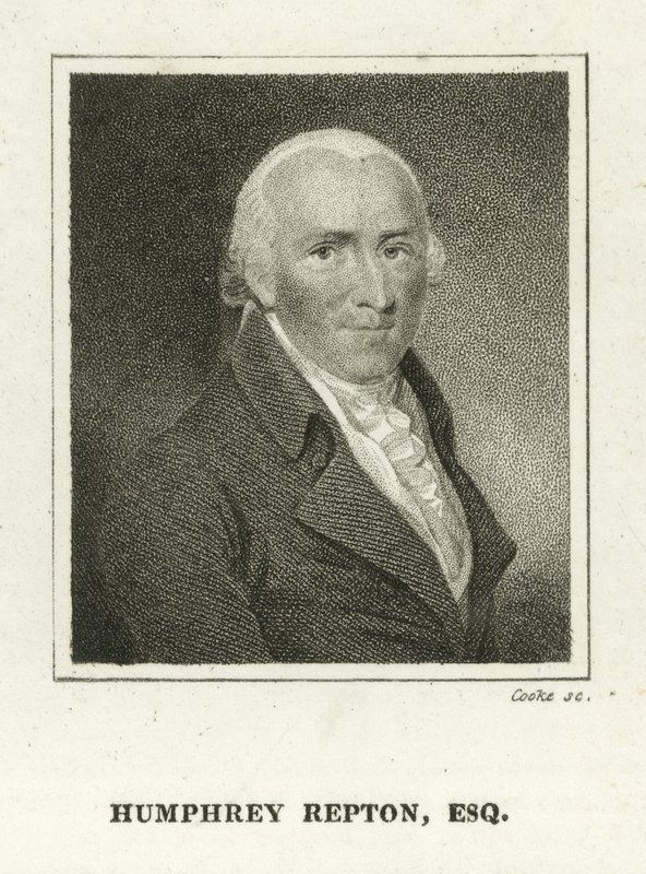Humphrey Repton (rytina) od English School