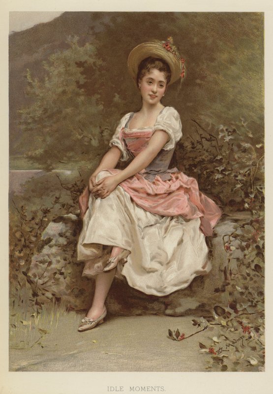 Okamžiky nečinnosti (chromolitho) od English School