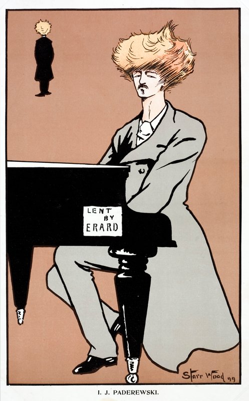 Ignacy Jan Paderewski, polský pianista, skladatel, politik a bojovník za nezávislost od English School