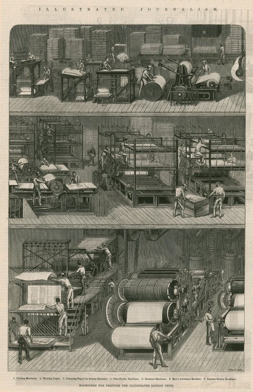 Ilustrovaná žurnalistika: Stroje pro tisk Illustrated London News od English School