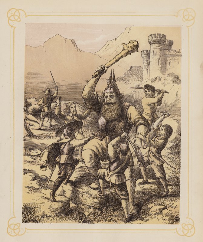 Ilustrace k Bunyanově knize Pokrok poutníka (litografie) od English School