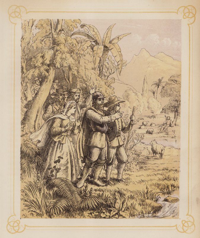 Ilustrace k Bunyanově knize Pokrok poutníka (litografie) od English School