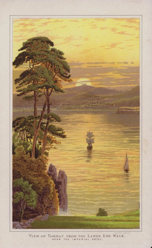 Ilustrace pro průvodce Torquay od English School