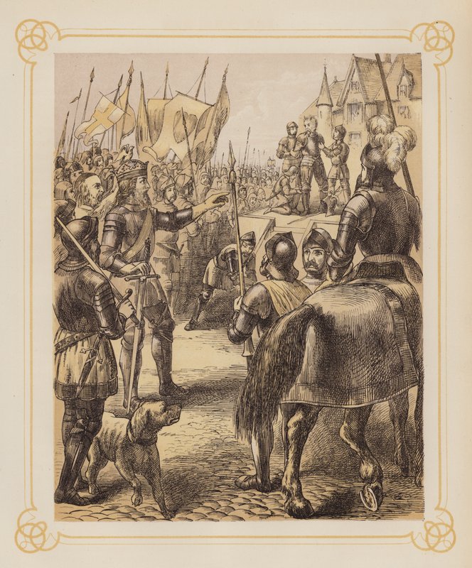 Ilustrace ke knize Johna Bunyana Svatá válka (litografie) od English School