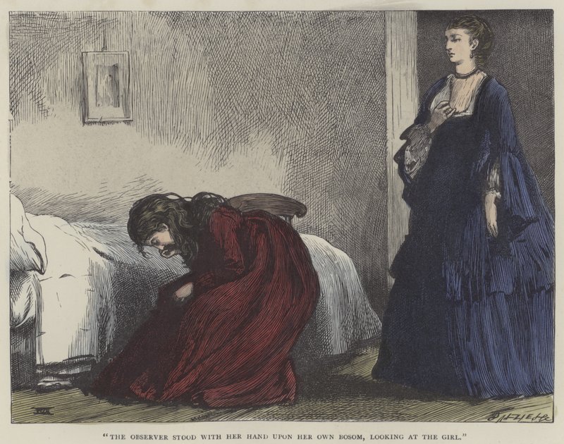 Ilustrace pro Little Dorrit (barevná rytina) od English School