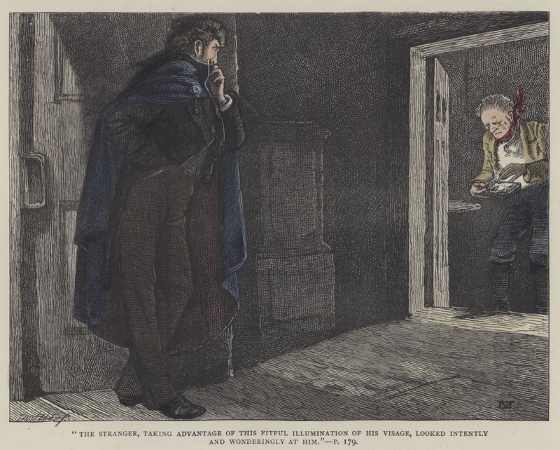 Ilustrace pro Little Dorrit (barevná rytina) od English School