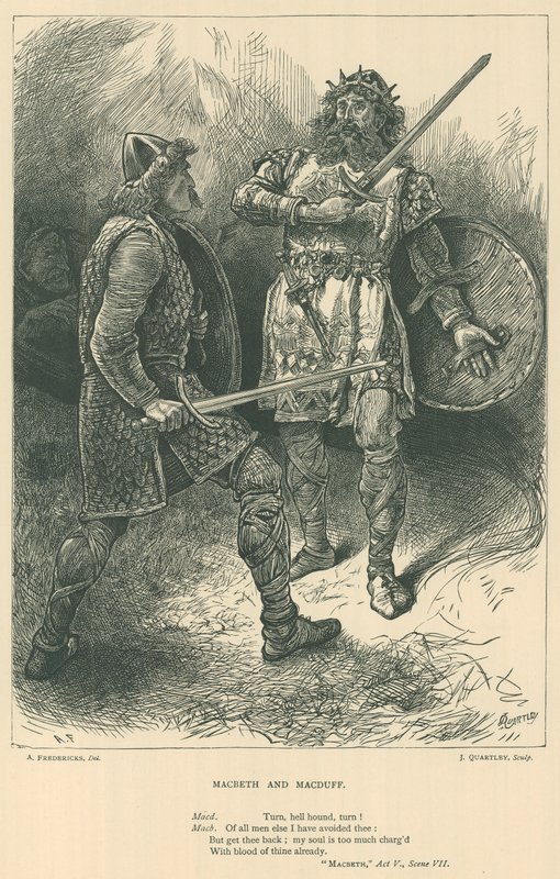 Ilustrace pro Macbetha od English School