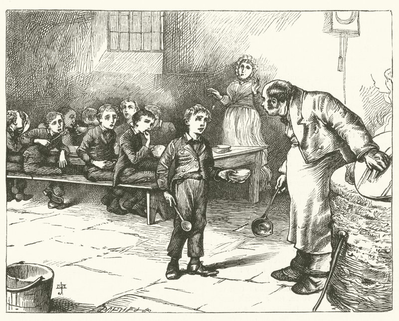 Ilustrace pro Oliver Twist (rytina) od English School