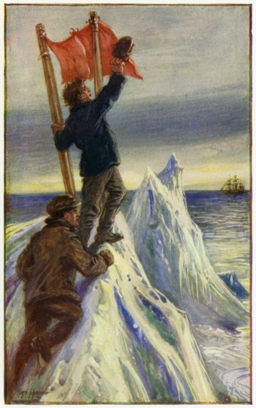 Ilustrace pro Peter The Whaler od Williama H G Kingstona (barevné lito) od English School