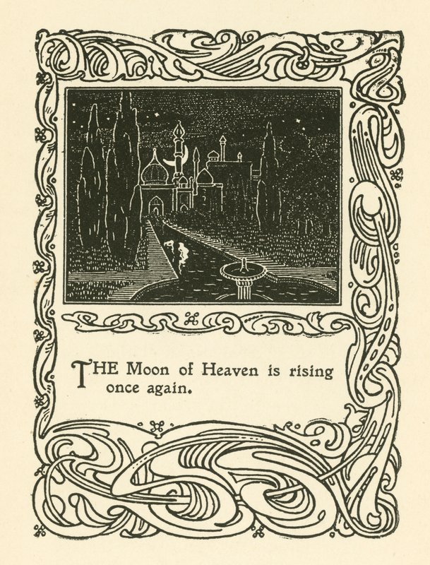 Ilustrace pro Rubaiyat of Omar Khayyam (litho) od English School