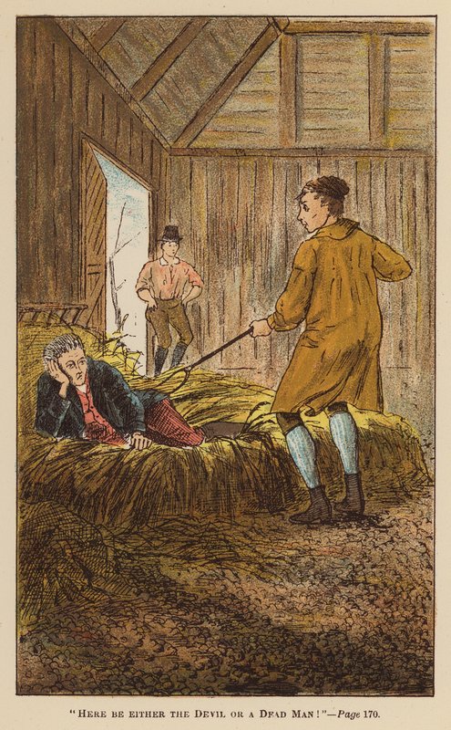 Ilustrace k Dobrodružstvím Rodericka Randoma od Tobiase Smolletta (barevná litografie) od English School