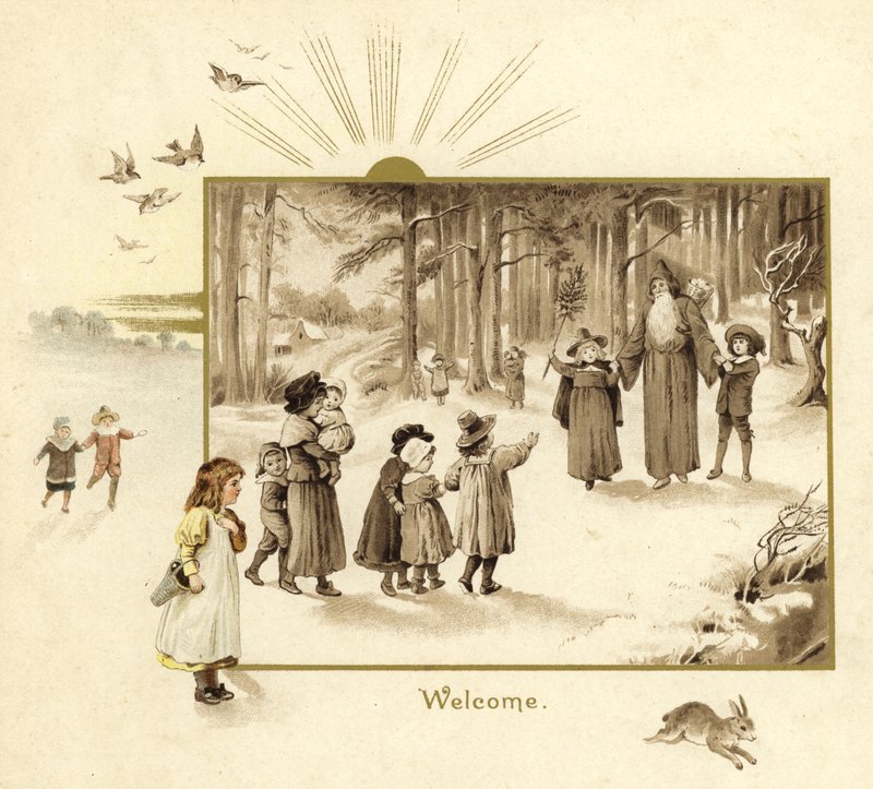 Ilustrace pro příchod Ježíška od English School