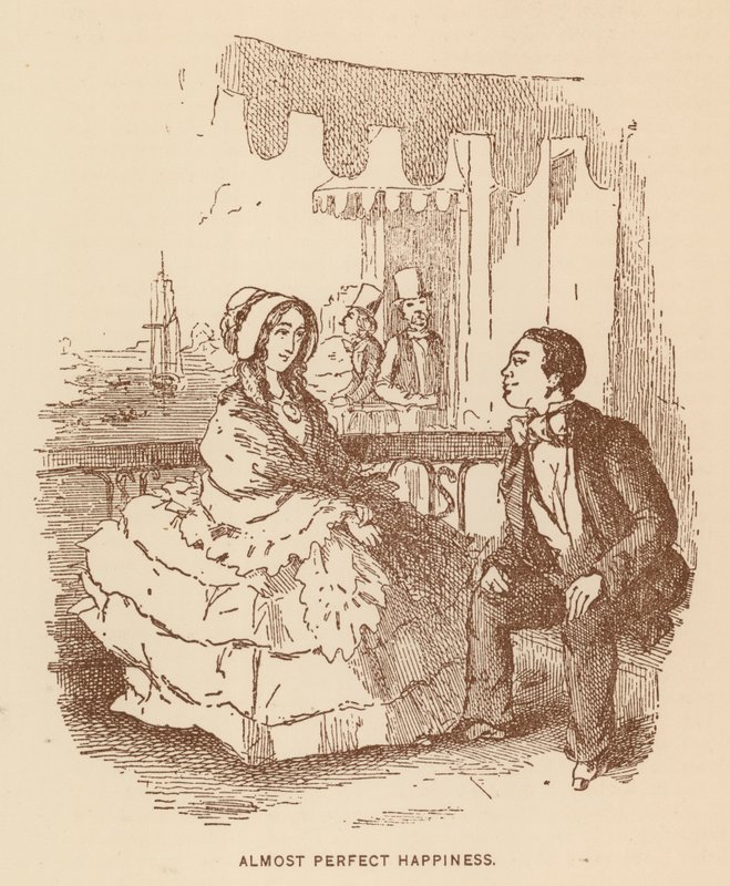 Ilustrace k The History of Pendennis od Thackeraye (litho) od English School