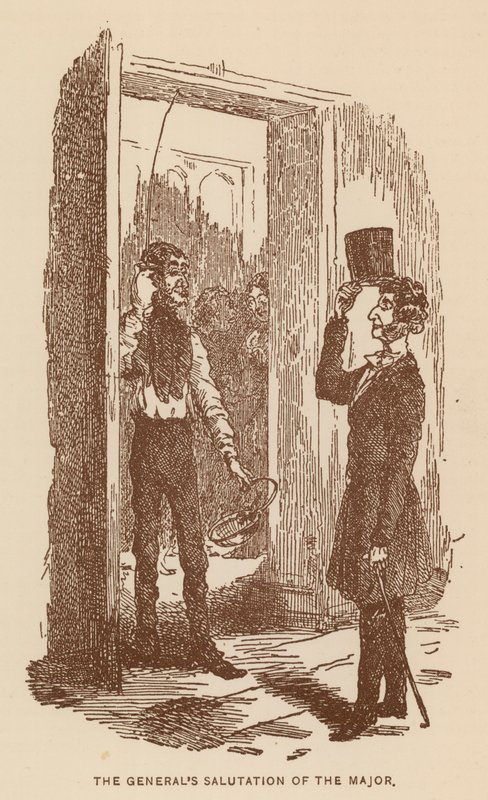 Ilustrace k Thackerayově knize The History of Pendennis (litografie) od English School