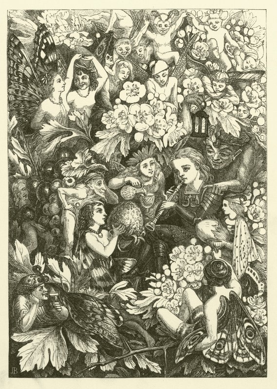 Ilustrace k knize The History of Sir Thomas Thumb (rytina) od English School