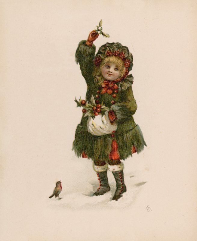 Ilustrace k řeči květin (chromolitho) od English School