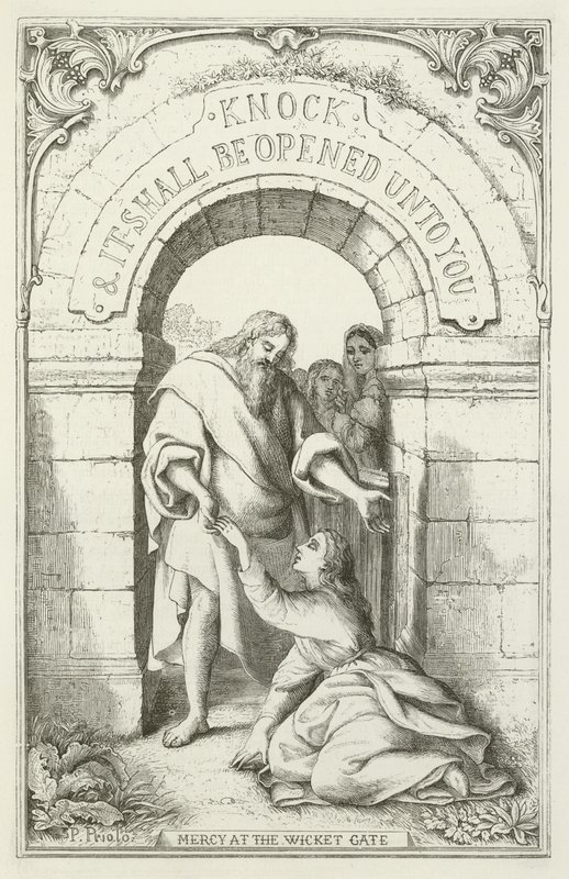 Ilustrace pro The Pilgrims Progress od Johna Bunyana od English School