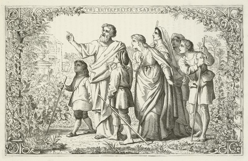 Ilustrace pro The Pilgrims Progress od Johna Bunyana od English School