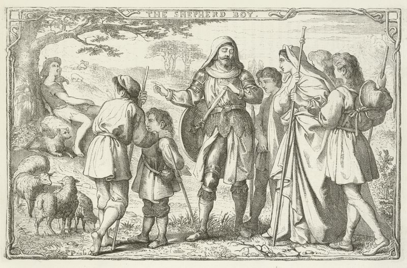 Ilustrace pro The Pilgrims Progress od Johna Bunyana od English School
